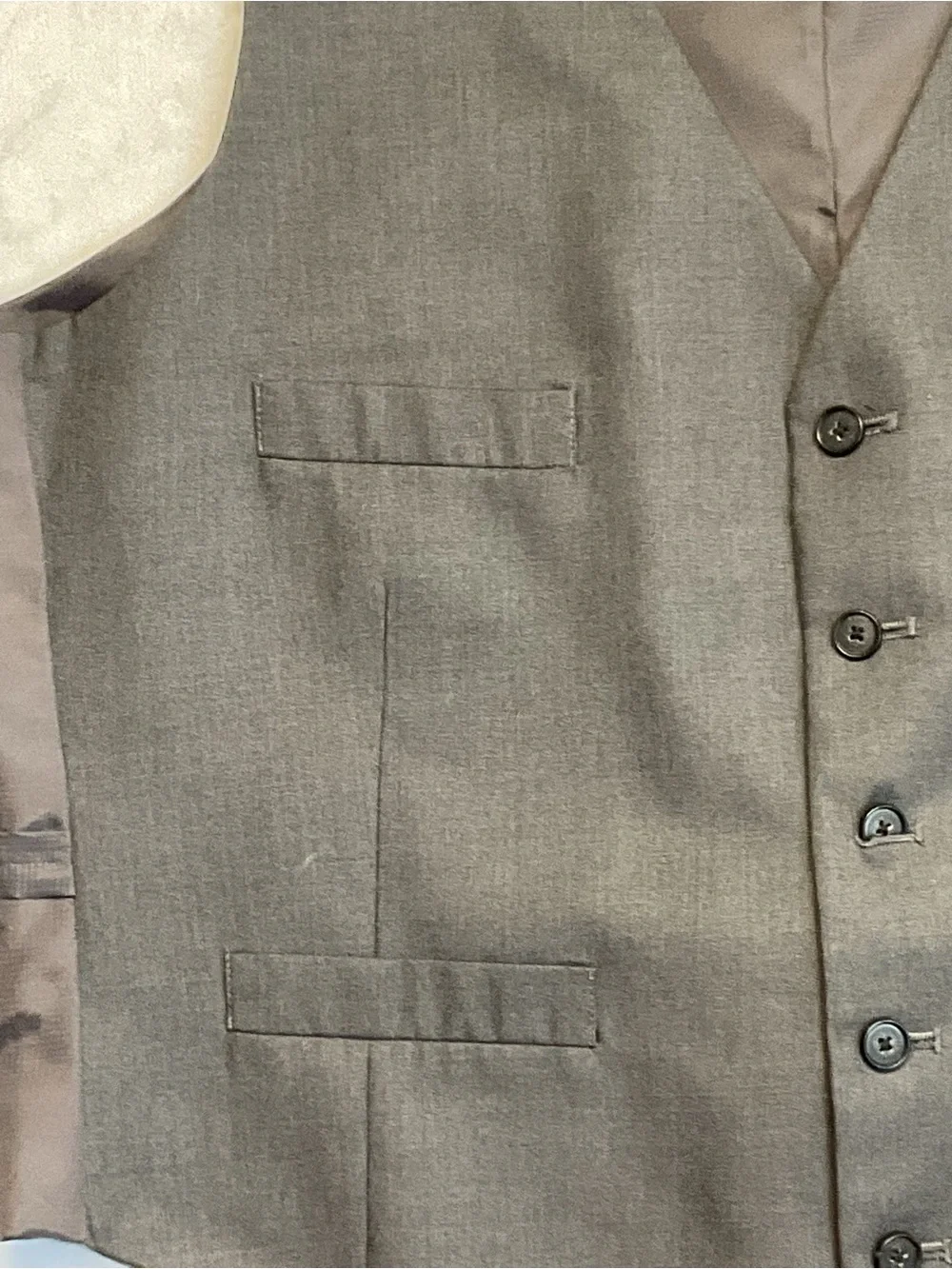 Kenneth Cole Reaction Men's Dark Gray Dress Vest size large